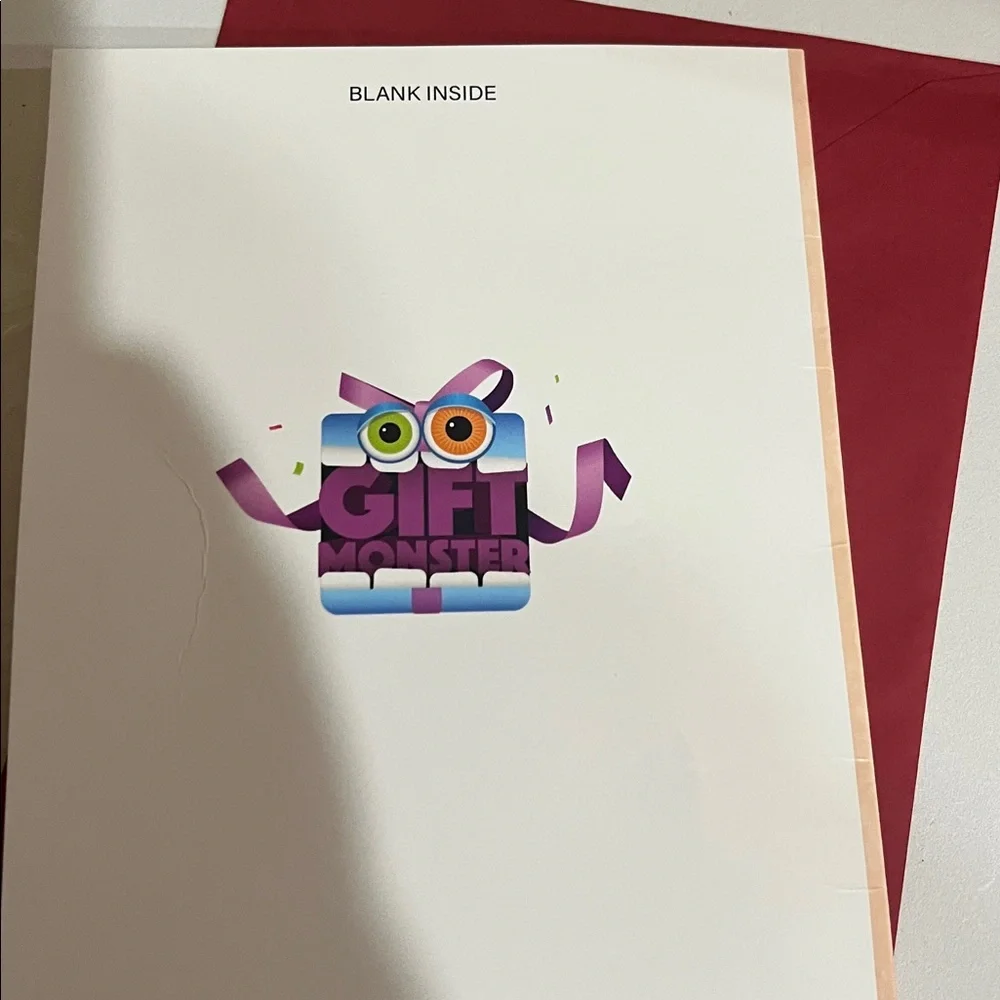 Retro 1997 Greeting Card with Red Envelope New